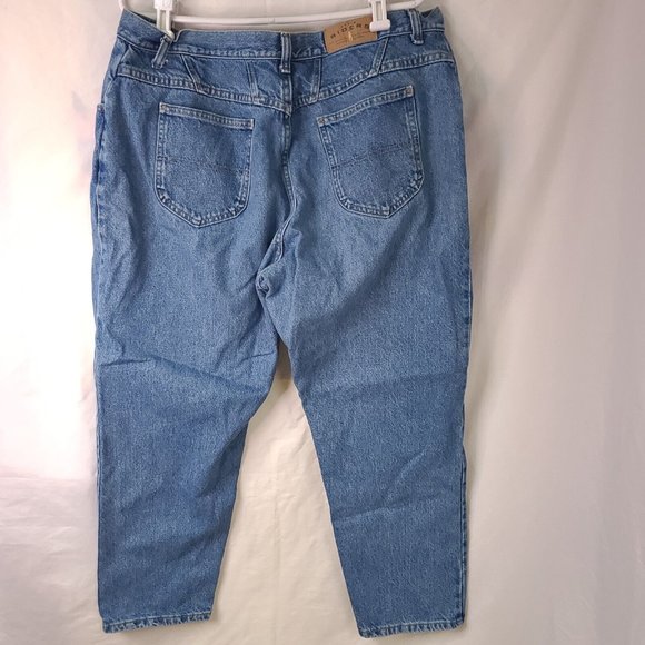 Riders Womens 20W P Straight Leg Med Wash 5 Pocket High Waist Denim Jeans 38x28 - Picture 4 of 9